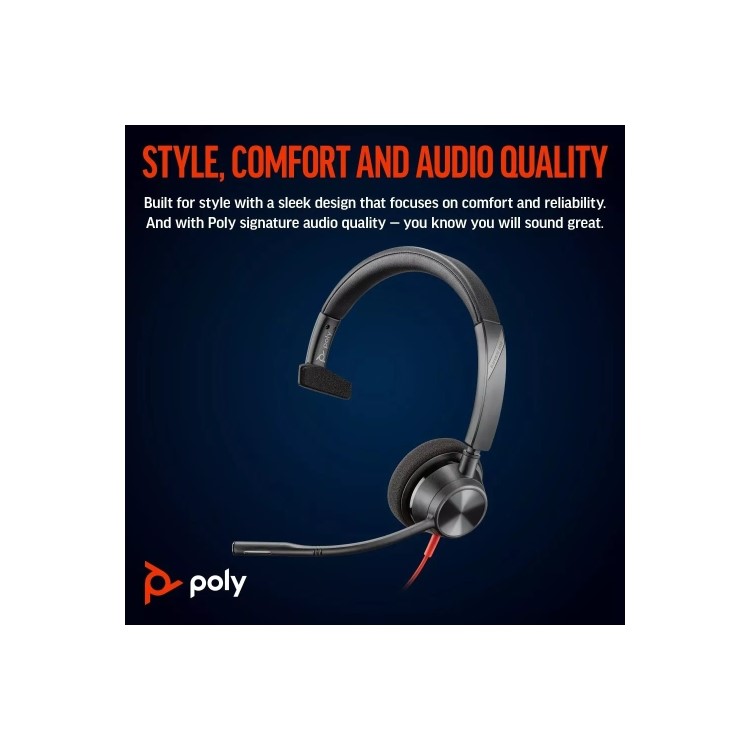Poly Blackwire 3310 Wired Headset