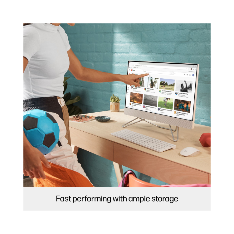 HP 24-cb1040na Intel Core i5 1235U 8GB RAM 512GB SSD 23.8 Inch Windows 11 All-in-One PC