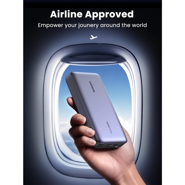 UGREEN 25000mAh PD 145W Power Bank - Grey