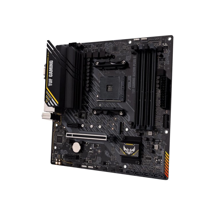 ASUS TUF GAMING A520M-PLUS II AMD A520 AM4 DDR4 Micro ATX Motherboard