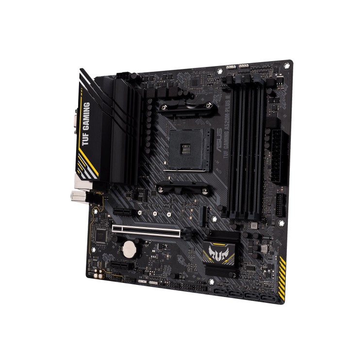 ASUS TUF GAMING A520M-PLUS II AMD A520 AM4 DDR4 Micro ATX Motherboard