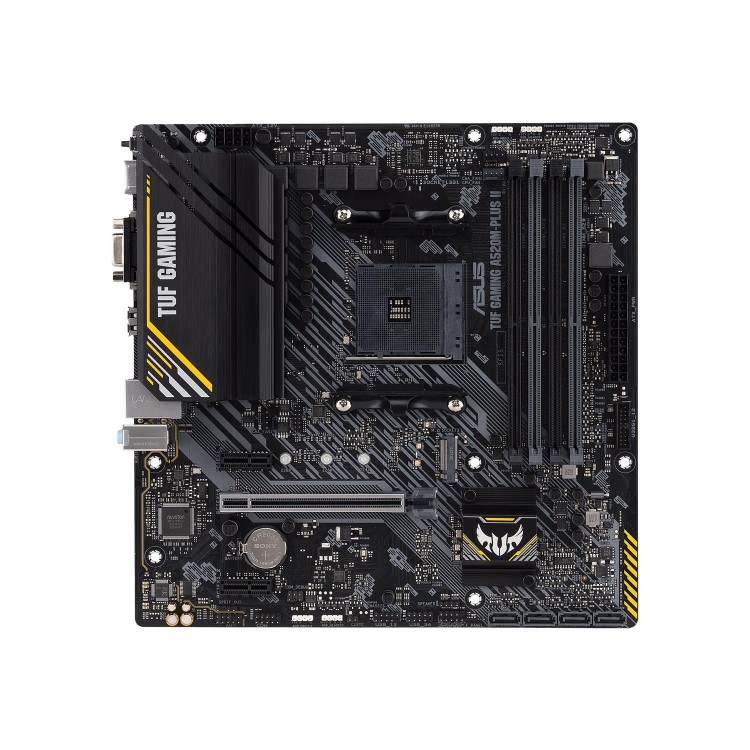 ASUS TUF GAMING A520M-PLUS II AMD A520 AM4 DDR4 Micro ATX Motherboard