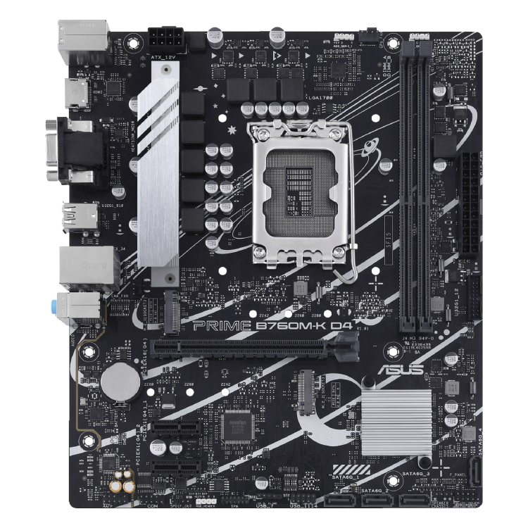 ASUS Prime B760M-K D4 Intel B760 LGA 1700 DDR4 Micro ATX Motherboard