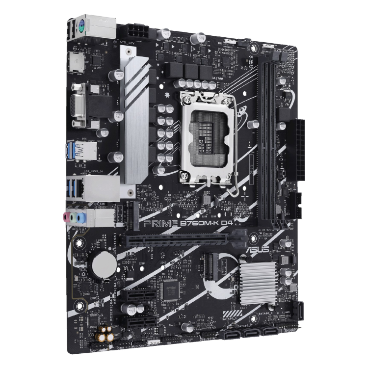 ASUS Prime B760M-K D4 Intel B760 LGA 1700 DDR4 Micro ATX Motherboard