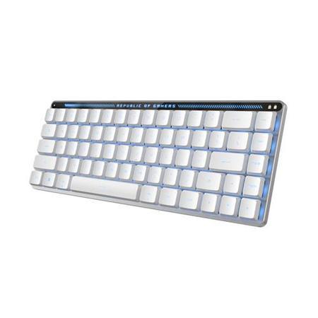 ROG Falchion RX Low Profile 65% Wireless Gaming Keyboard Pre-lubed ROG RX Red Low-Profile Optical Tri-mode Touch Panel MacOS RGB-White UK Layout