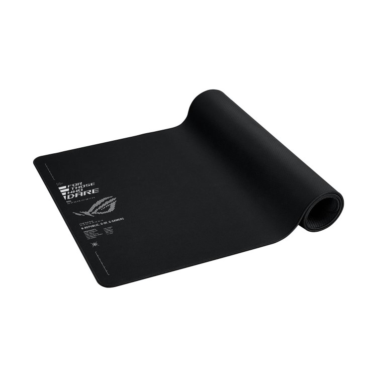 ASUS ROG Sheath II XXL Gaming Mouse Pad, Advanced Cooling Fabric, Durable Anti-Fray Edges, Non-Slip Rubber Base, 400 x 900 x 3mm, Black