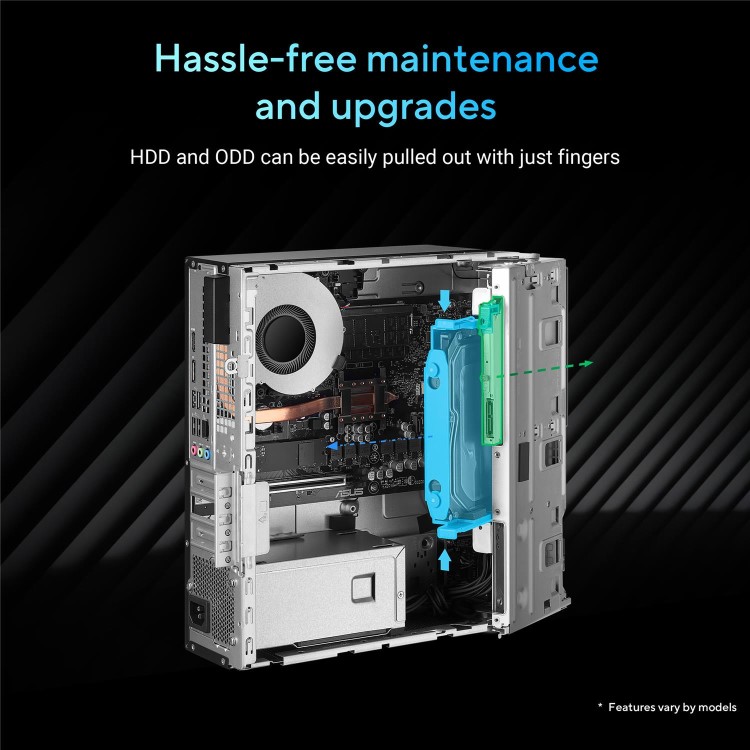 ASUS ExpertCenter SFF Intel Core i7-13620H 16GB RAM 512GB SSD Windows 11 Pro Desktop PC