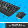 Logitech MK540 Advanced Wireless Keyboard and Mouse Combo Black
