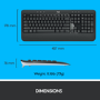 Logitech MK540 Advanced Wireless Keyboard and Mouse Combo Black