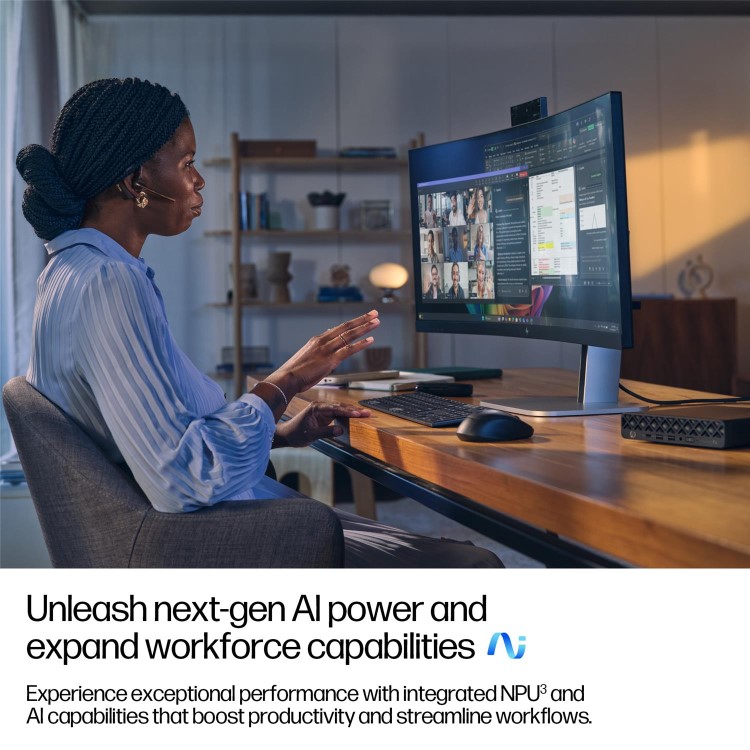 HP EliteDesk 8 Mini G1a AI AMD Ryzen Al 7 350 32GB RAM 1TB SSD Windows 11 Pro Mini PC