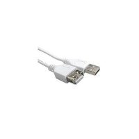 OEM 25cm USB-A 2.0  Female To A-Male White Cable