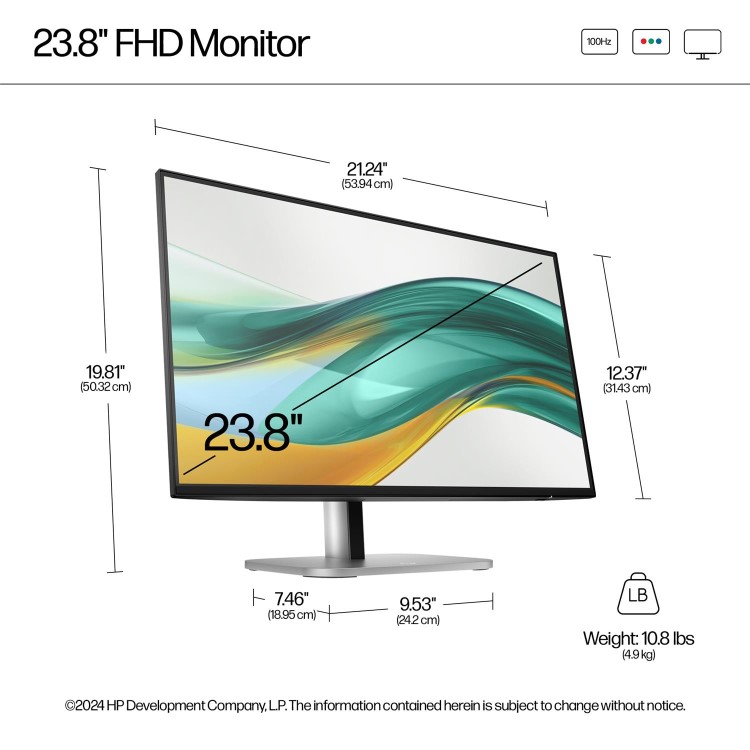 HP Series 5 Pro 524pf 24" IPS Full HD 100Hz Monitor