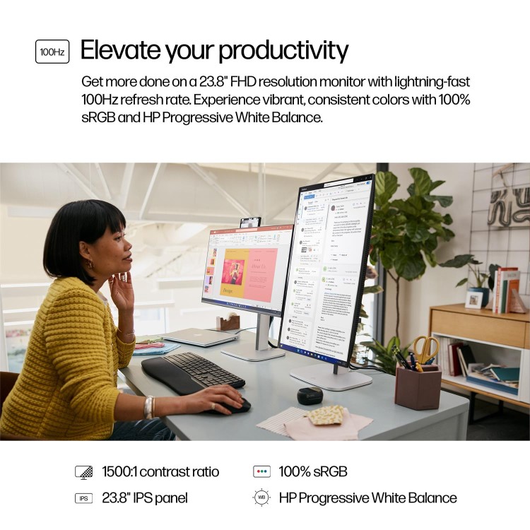 HP Series 5 Pro 524pf 24" IPS Full HD 100Hz Monitor