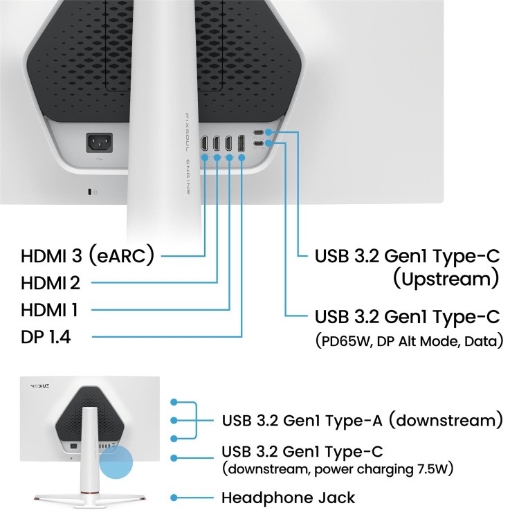 BenQ MOBIUZ EX271U 27" IPS 4K UHD 165Hz 1ms Gaming Monitor