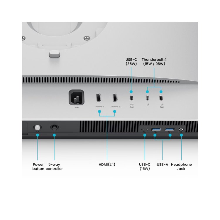 BenQ MA270S 27" IPS 5K USB-C KVM Thunderbolt 4 Height-Adjustable Monitor for MacBook