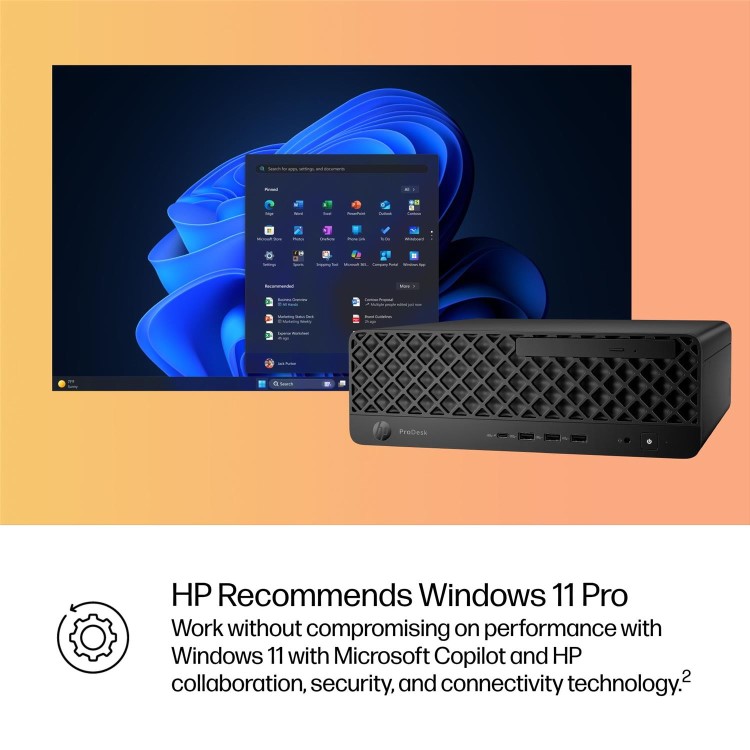 HP ProDesk 4 G1i AI SFF Intel Core Ultra 5 235 16GB RAM 512GB SSD Windows 11 Pro Desktop PC