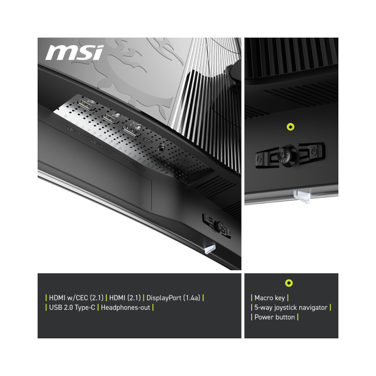 MSI MAG 321CUP 32" QD-OLED 4K UHD 165Hz 0.03ms Curved USB-C Gaming Monitor