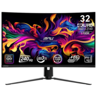 MSI MPG 321CURX 32" QD-OLED 4K UHD 240Hz 0.03ms Curved Gaming Monitor