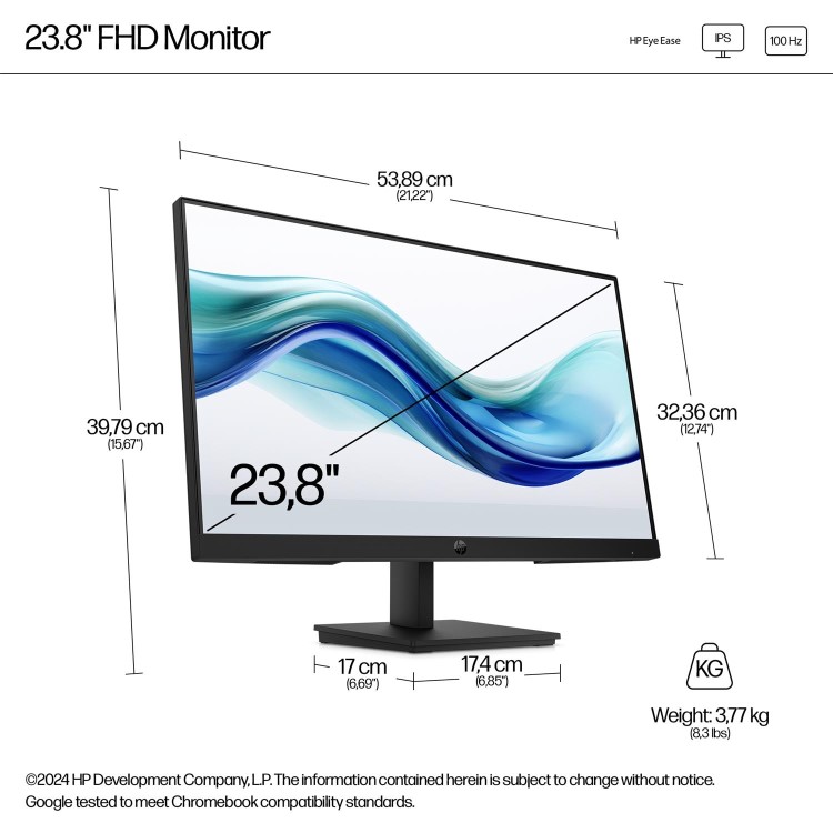 HP Series 3 Pro 324pf 24" IPS Full HD 100Hz Monitor
