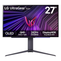 Refurbished LG UltraGear 27GS95QE-B 27" OLED QHD 240Hz 0.03ms Gaming Monitor - Grey