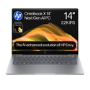 Refurbished HP OmniBook X 14-fe0500na Copilot+ PC SnapDragon X1E-78-100 16GB RAM 512GB SSD 14 Inch Windows 11 Touchscreen Laptop - Silver