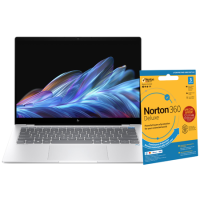 Refurbished HP OmniBook X 14-fe1500na Copilot+ PC Snapdragon X1P-42-100 16GB RAM 512GB SSD 14 Inch Windows 11 Laptop - Silver