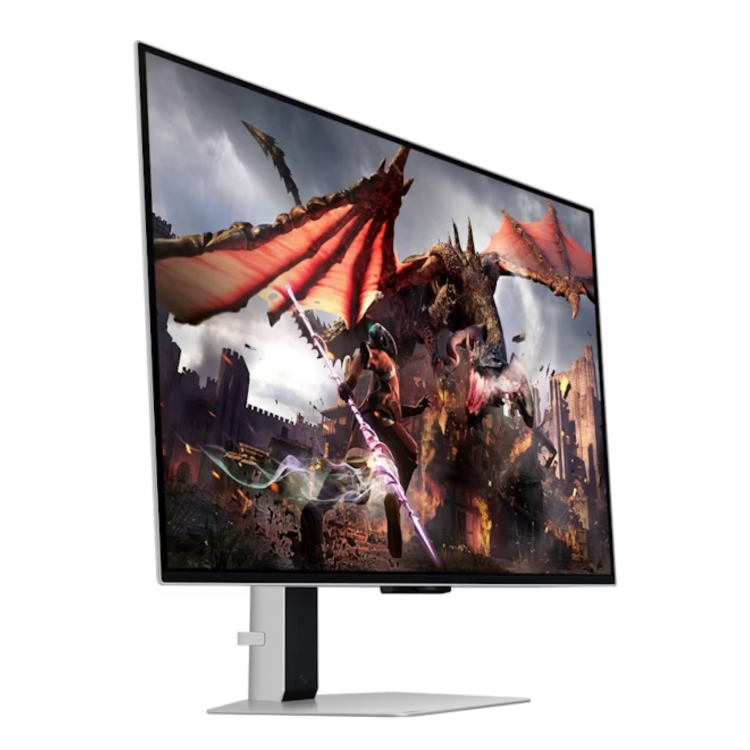Refurbished Samsung Odyssey G8 LS32DG802SUXXU 32" OLED 240Hz 0.03ms 4K Ultra HD Smart Gaming Monitor - Black & Silver