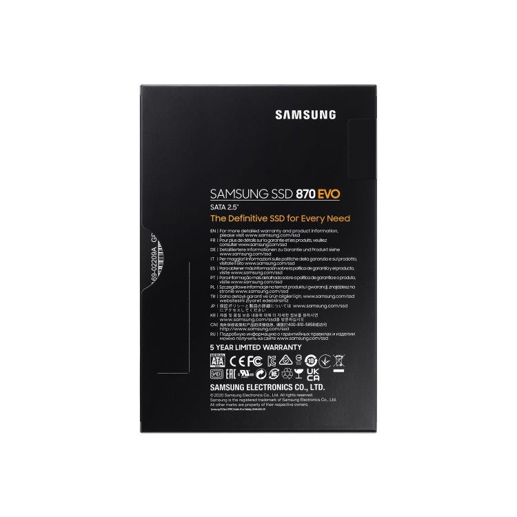 Samsung 870 EVO 1TB 2.5 Inch SATA III Internal SSD