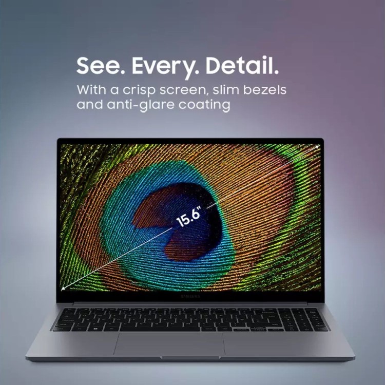 Refurbished Samsung Galaxy Book 4 Core i5-1335U 8GB RAM 512GB SSD 15.6 Inch Windows 11 Laptop - Grey