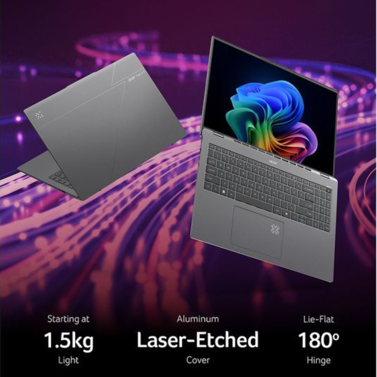 Refurbished Acer Swift Go 16 AMD Ryzen AI 7 350 Copilot+ PC 32GB RAM 1TB SSD 16 Inch Windows 11 Laptop