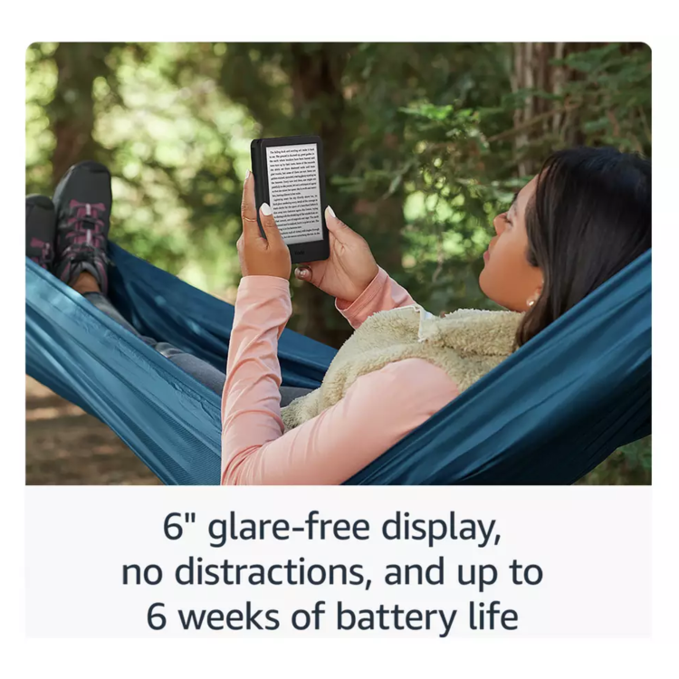 Refurbished Amazon Kindle 2024 11th Gen 6" Black 16GB Wi-Fi Tablet