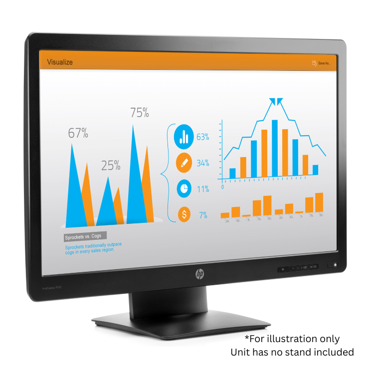 Refurbished HP ProDisplay P232 23" Full HD Monitor - No Stand