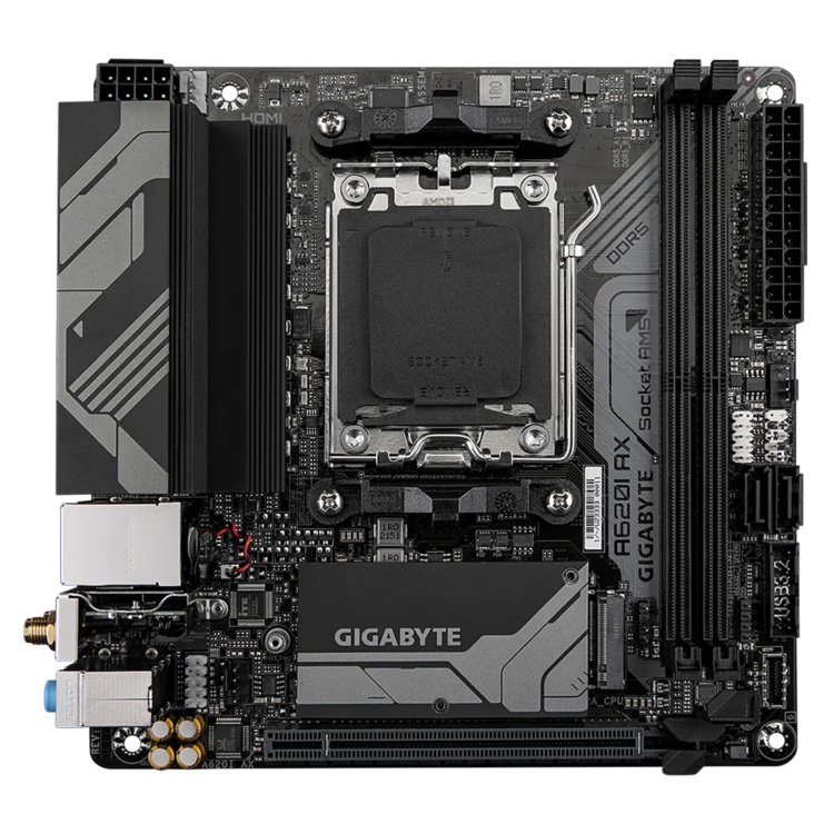 Gigabyte A620I AX AMD A620 AM5 DDR5 Mini ITX Motherboard