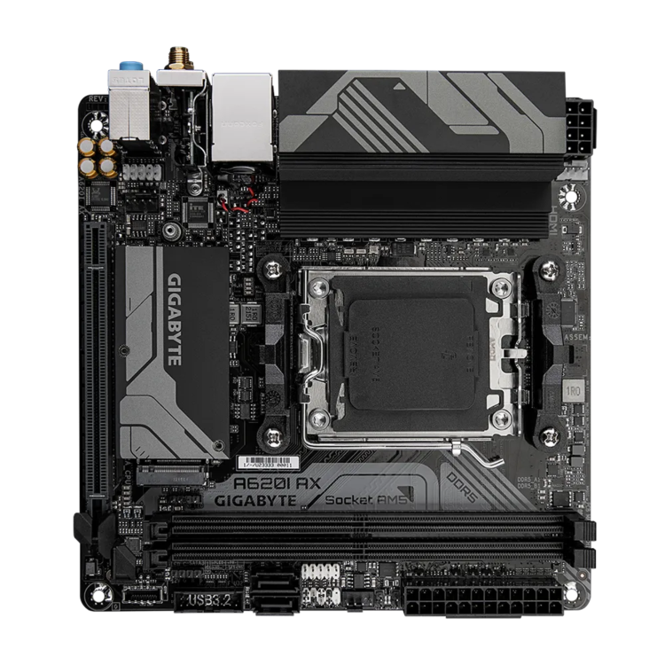 Gigabyte A620I AX AMD A620 AM5 DDR5 Mini ITX Motherboard