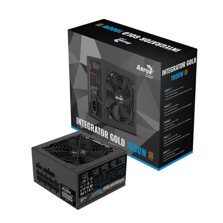 Aerocool Integrator Gold 1000W Fully Modular 80 PLUS Gold Power Supply