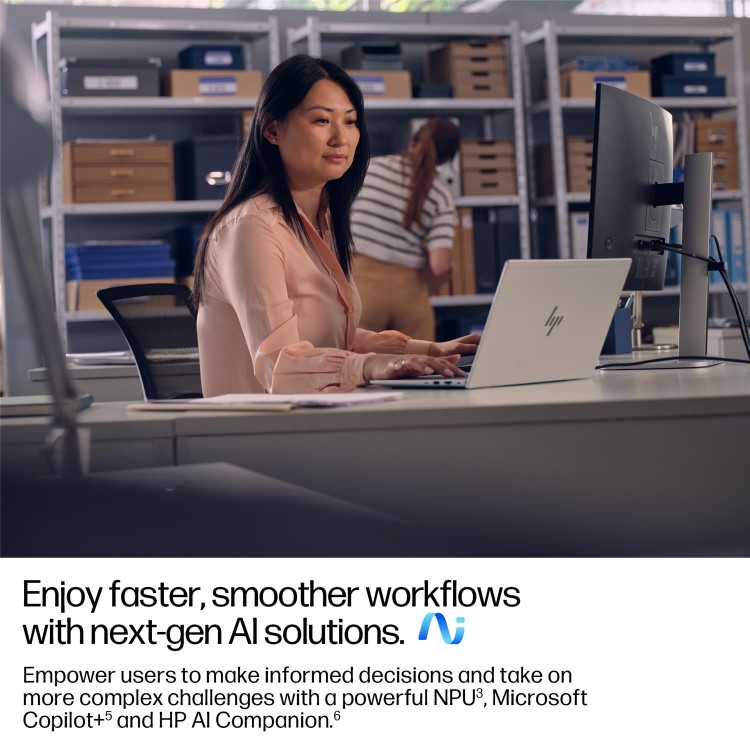 HP EliteBook 6 AMD Ryzen AI 5 16GB RAM 512GB SSD 14 Inch Windows 11 Pro Laptop