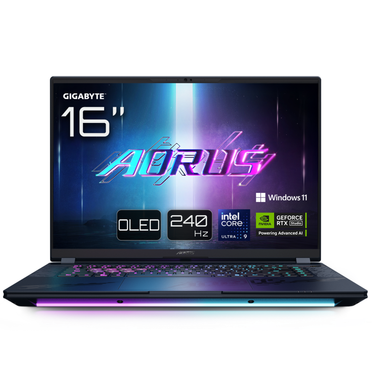 Refurbished GIGABYTE AORUS MASTER 16 Intel Core Ultra 9 32GB RAM 2TB SSD RTX 5080 240Hz 16 Inch OLED Windows 11 Pro Gaming Laptop