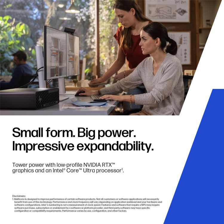 HP Z2 G1i SFF Intel Core Ultra 7 265 32GB RAM 1TB SSD RTX A400 Windows 11 Pro Workstation PC