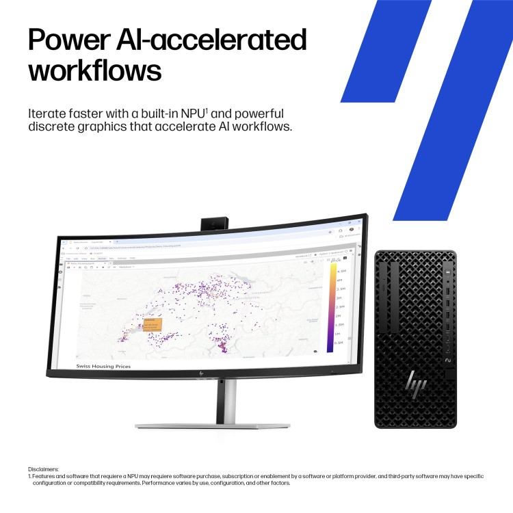 HP Z1 Tower G1i Intel Core Ultra 9 285 32GB RAM 1TB SSD Windows 11 Pro Workstation PC