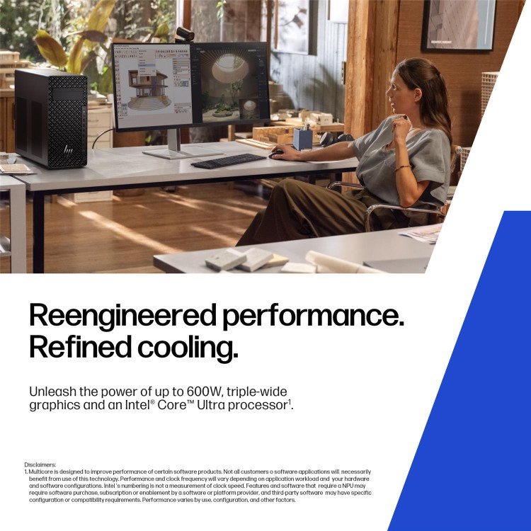 HP Z2 Tower G1i Intel Core Ultra 7 265 32GB RAM 1TB SSD RTX A400 Windows 11 Pro Workstation PC