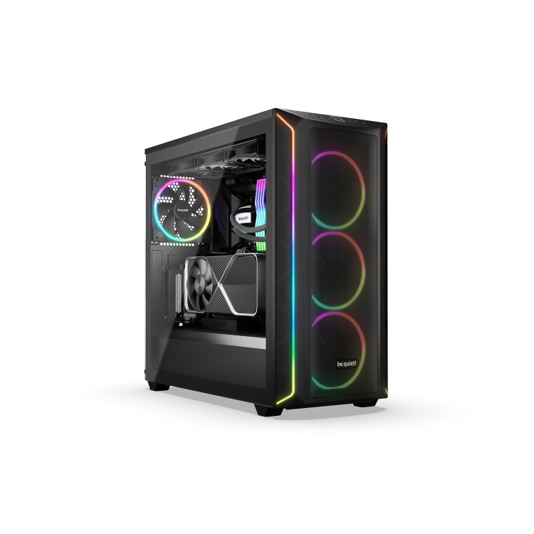 Be Quiet Shadow Base 800 FX BGW63 Airflow Optimized Mid Tower Case Aluminum Black Chassis