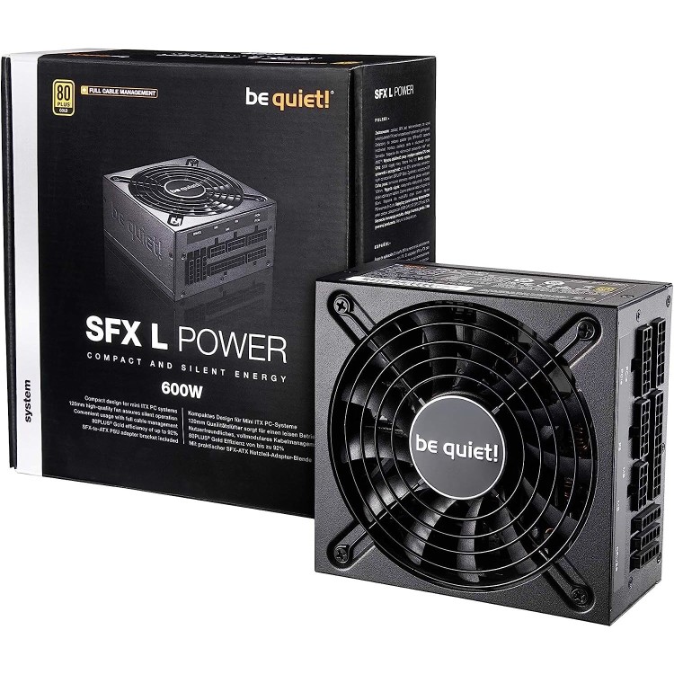 be quiet! SFX-L 600W Fully Modular 80 PLUS Gold Power Supply