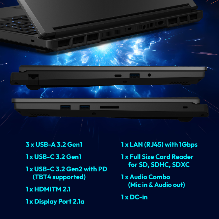 Medion ERAZER Major 16 Intel Core Ultra 9 32GB RAM 2TB SSD RTX 5070Ti 300Hz 16 Inch Windows 11 Gaming Laptop