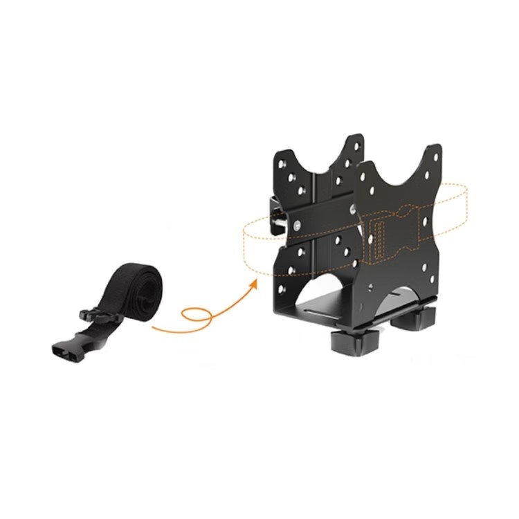 electriQ Dual Monitor Arm + PC Mount