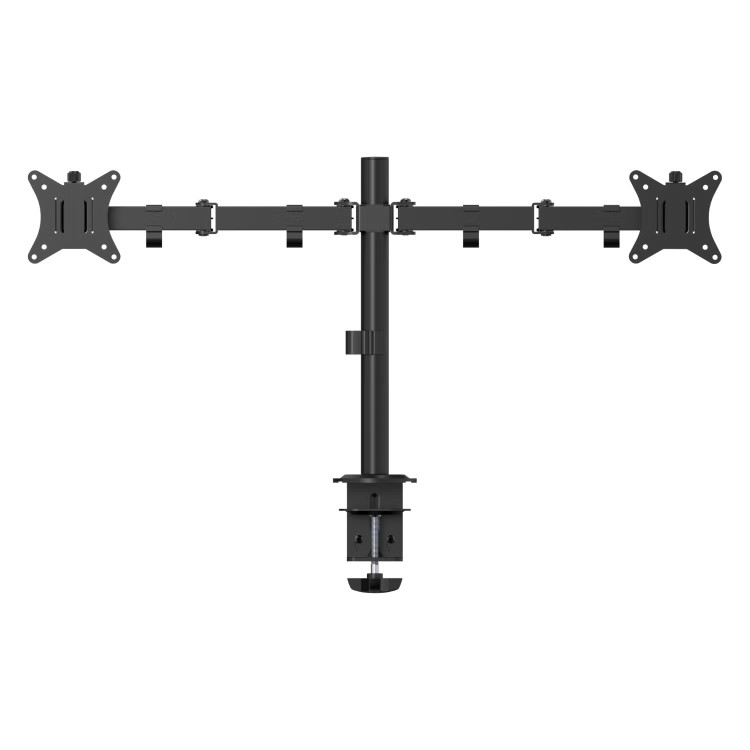 electriQ Dual Monitor Arm + PC Mount