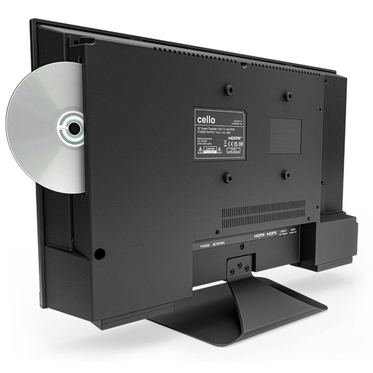 Cello 19 inch 12 Volt Traveller Smart Frameless TV Ultrafast WebOS