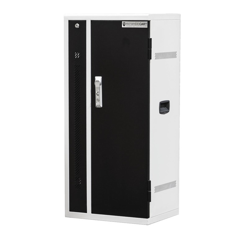 Power Technologies AC-VERT-24 Single Door 24 Chromebooks or Tablets up to 14" Charging Trolley