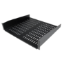 Black Vented Universal Server Rack Cabinet Shelf