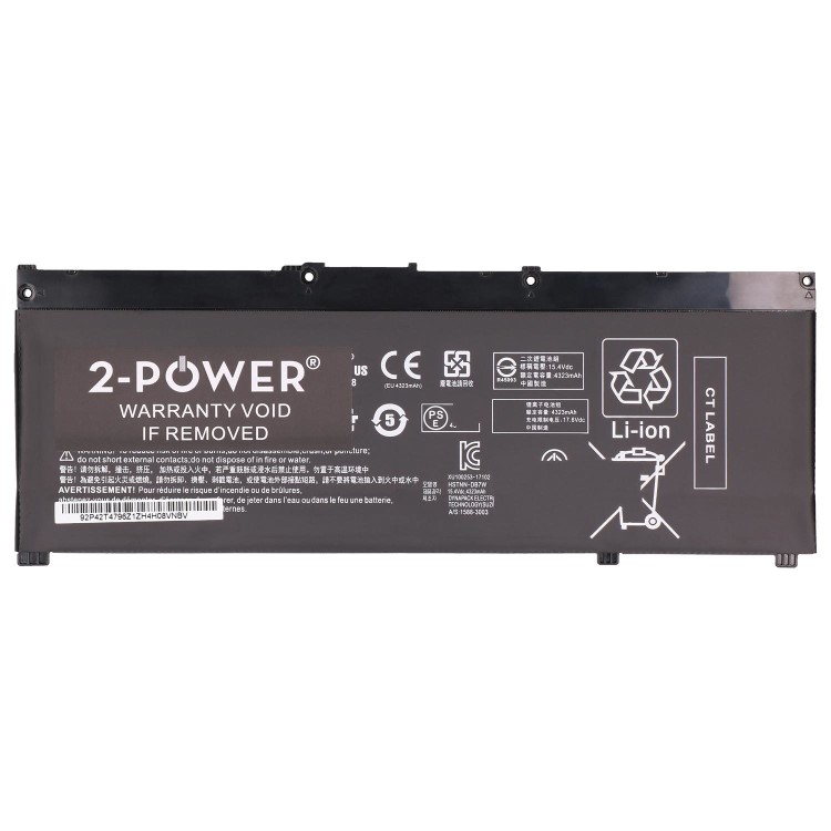 2-Power Laptop Battery Pack 15.4V 4323mAh