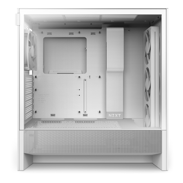 NZXT H5 Flow RGB Mid Tower Gaming PC Case White